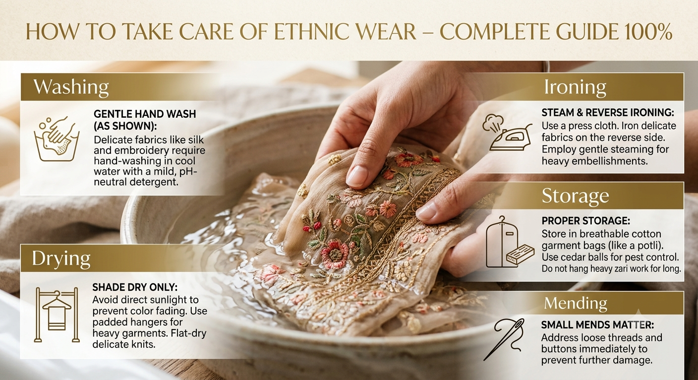 You are currently viewing How to Take Care of Ethnic Wear – Complete Guide 100%