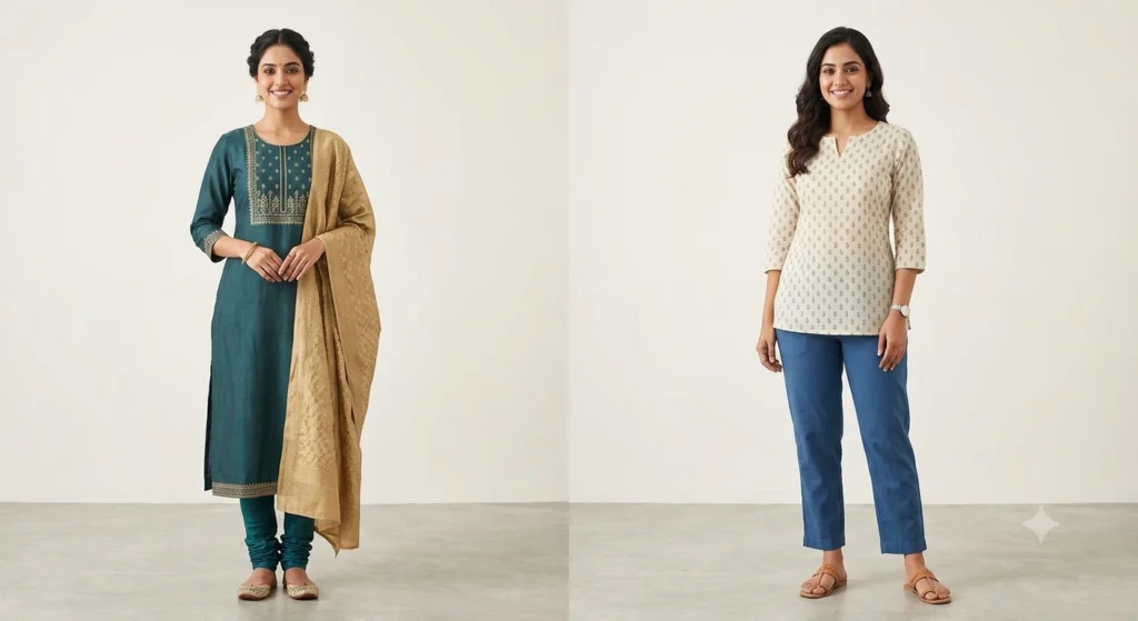 Kurti vs kurta difference