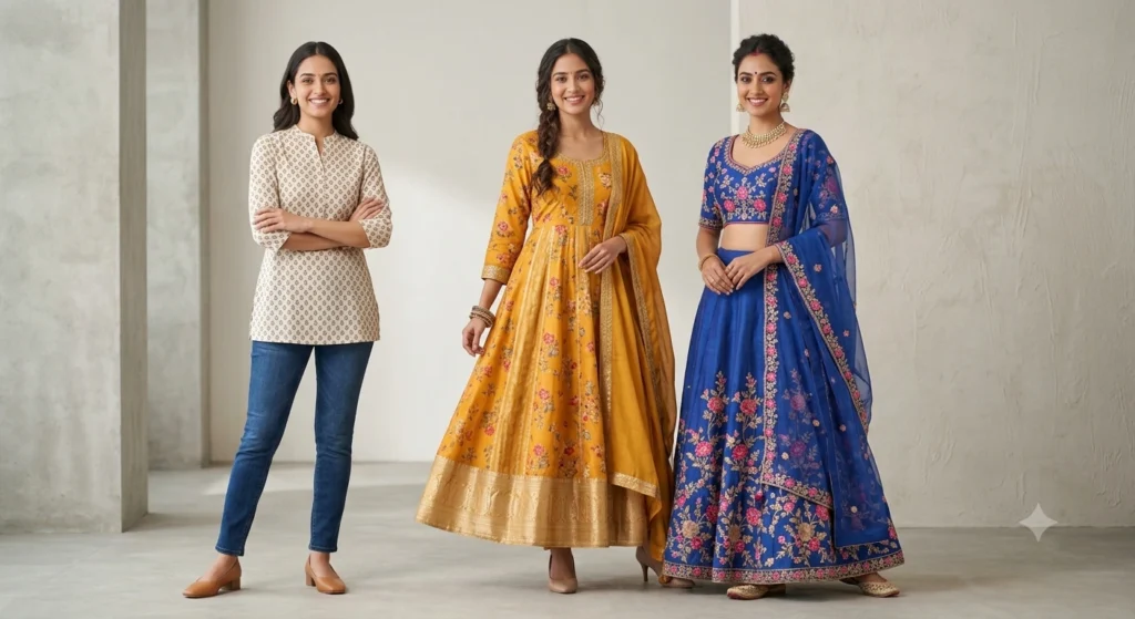 types of ethnic wear for women