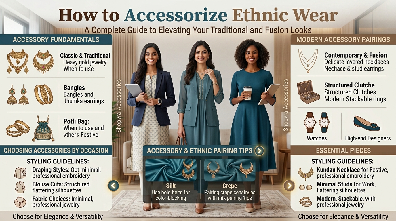 You are currently viewing How to Accessorize Ethnic Wear – Easy Styling Tips | Shopvra