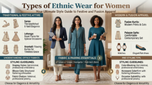 Read more about the article Types of Ethnic Wear for Women – Complete List