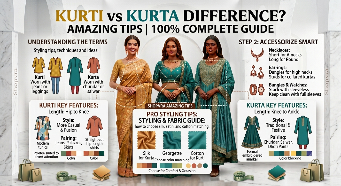 You are currently viewing Kurti vs Kurta Difference? amazing tips |100% complete guide
