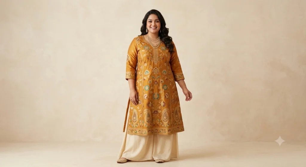 ethnic wear for plus size women