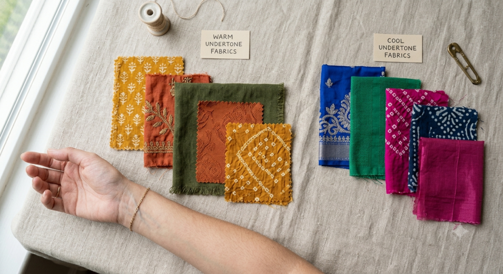 how to choose ethnic wear color for your skin tone
